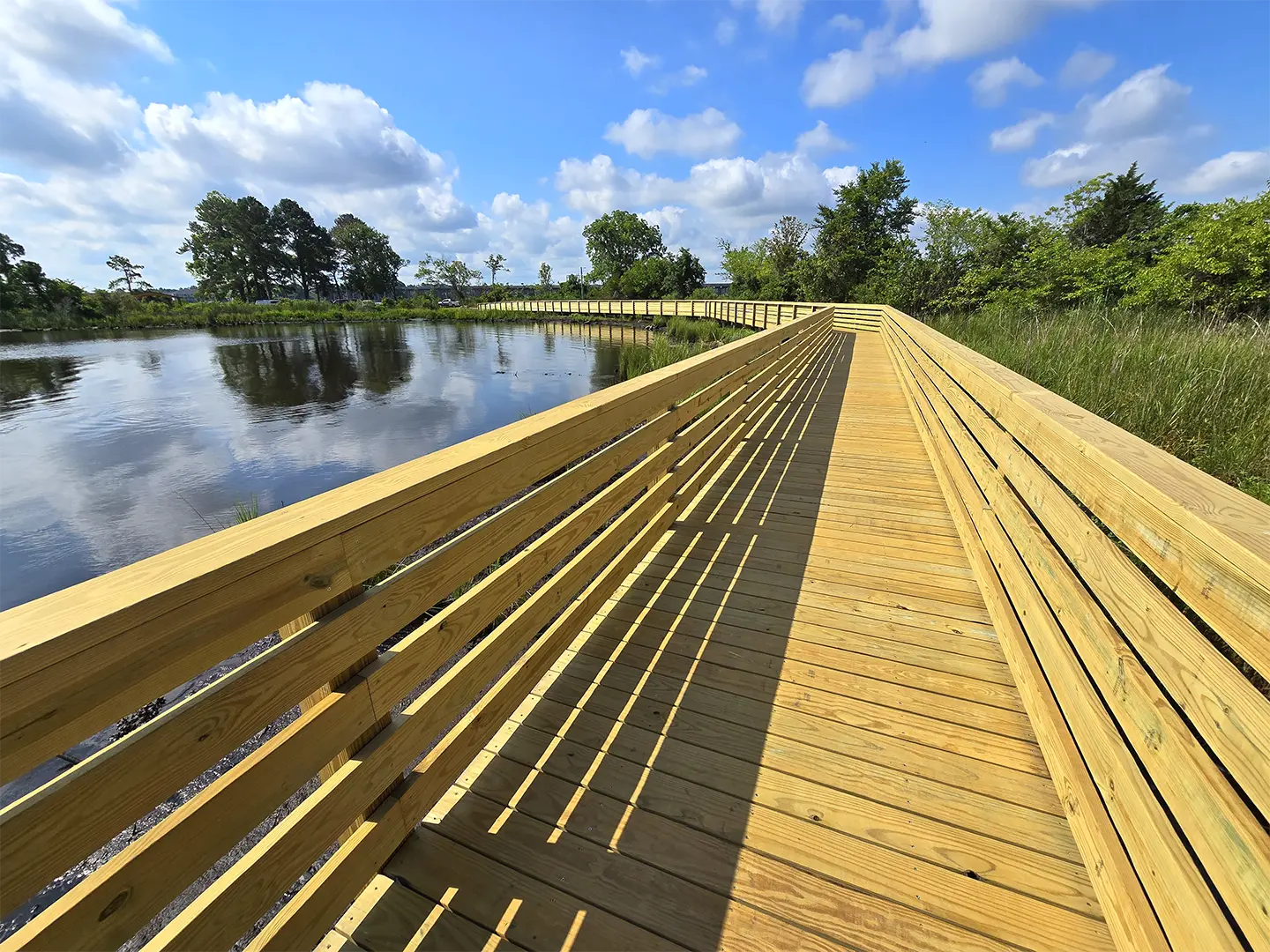 Lawson Creek Park Marshwalk 31 Wood Boardwalk at City of New Bern Lawson Creek Park Marshwalk