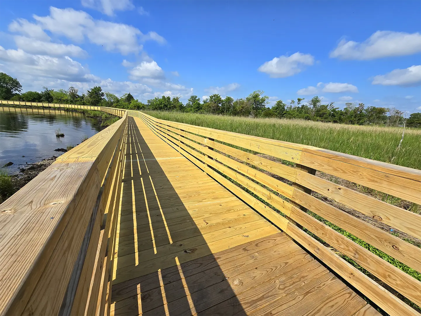 Lawson Creek Park Marshwalk 30 Wood Boardwalk at City of New Bern Lawson Creek Park Marshwalk