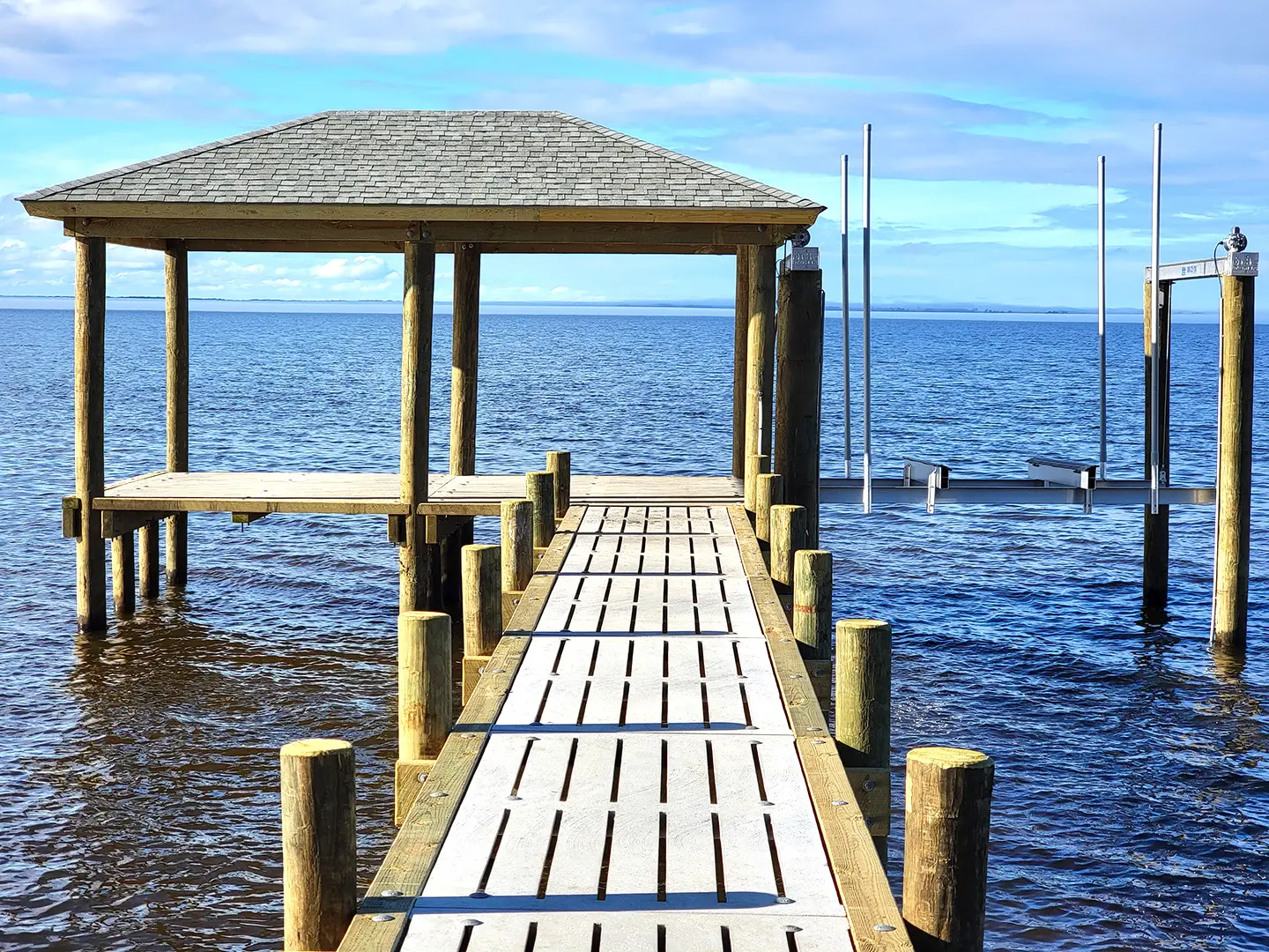 Neuse River Fishing Camp 63 Fishing Camp Dock on Neuse River
