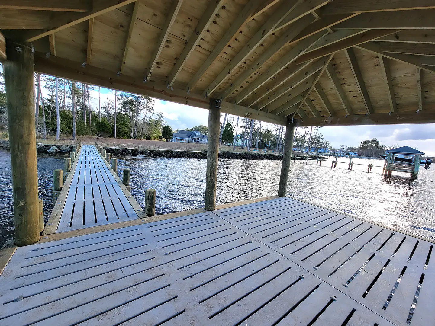 Neuse River Fishing Camp 66 Fishing Camp Dock on Neuse River