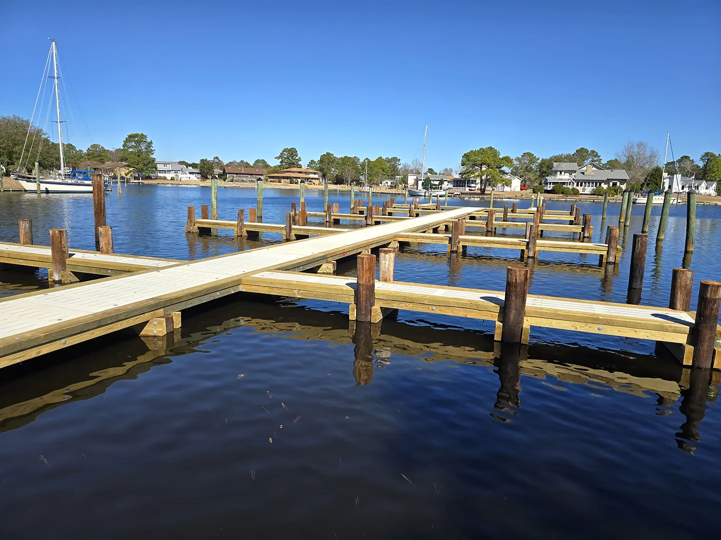 Birdland Marina Renovation in Fairfield Harbour NC