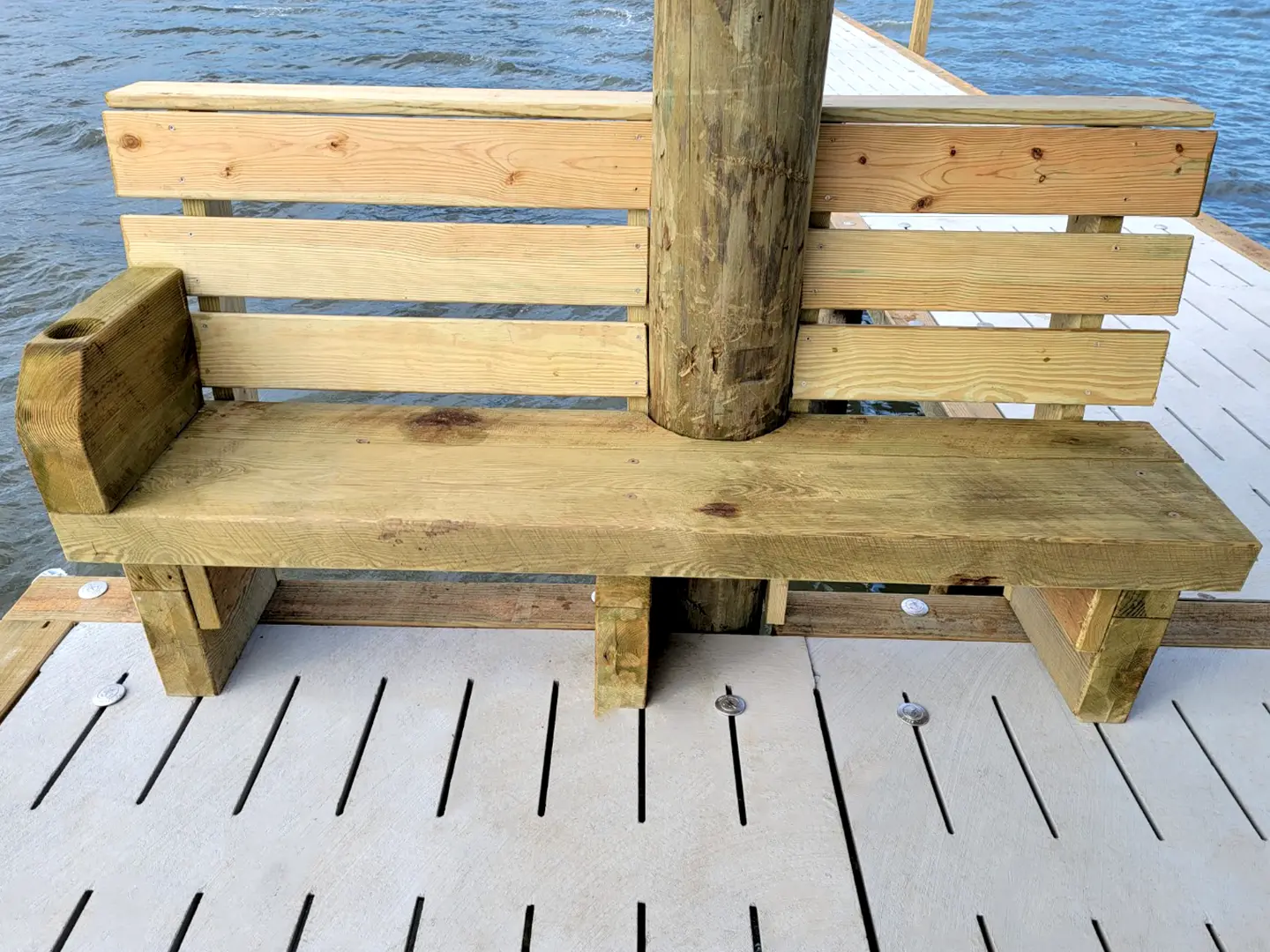 400' Dock with Boat Lifts 66 400' Hog Slat Dock with Boat Lifts on Bogue Sound in Newport