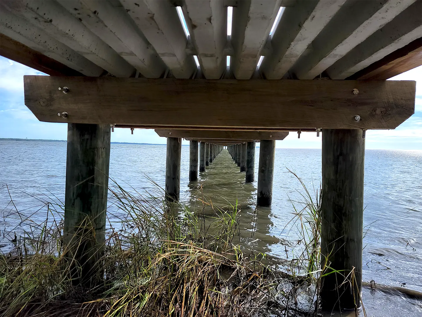 400' Dock with Boat Lifts 58 400' Hog Slat Dock with Boat Lifts on Bogue Sound in Newport