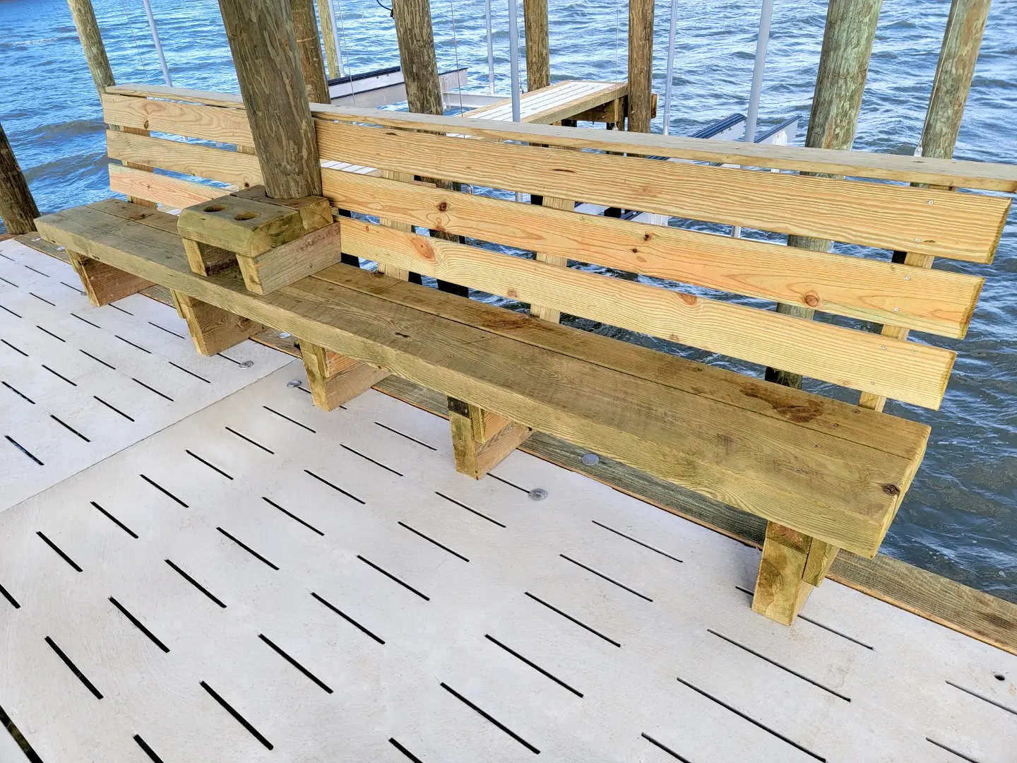 400' Dock with Boat Lifts 65 400' Hog Slat Dock with Boat Lifts on Bogue Sound in Newport