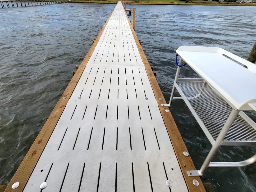 400' Dock with Boat Lifts 68 400' Hog Slat Dock with Boat Lifts on Bogue Sound in Newport