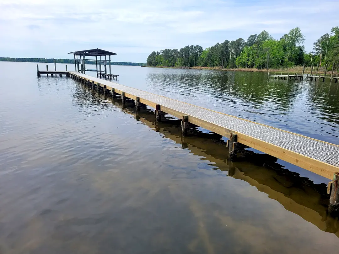 Thruflow Dock on Pamlico 47 Thruflow Decking Dock on Pamlico River