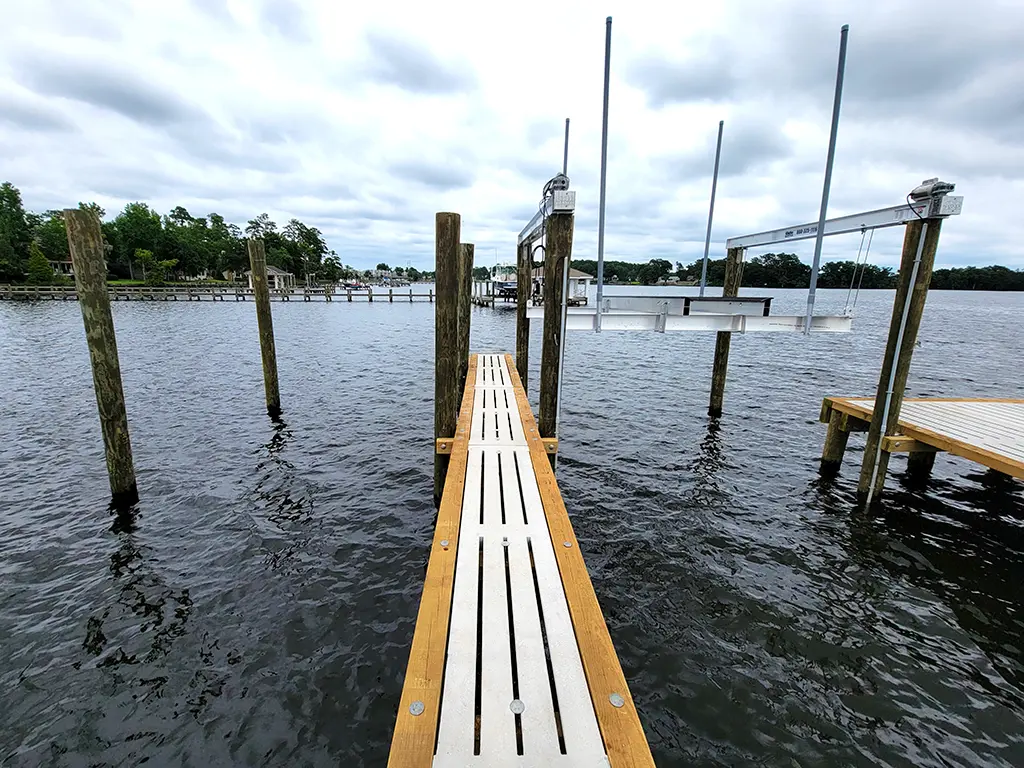 Trent River Dock With View 3 Two Boat Slip Dock with a View on Trent River